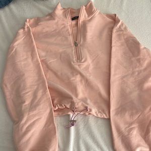 Nasty Gal crop quarter zip